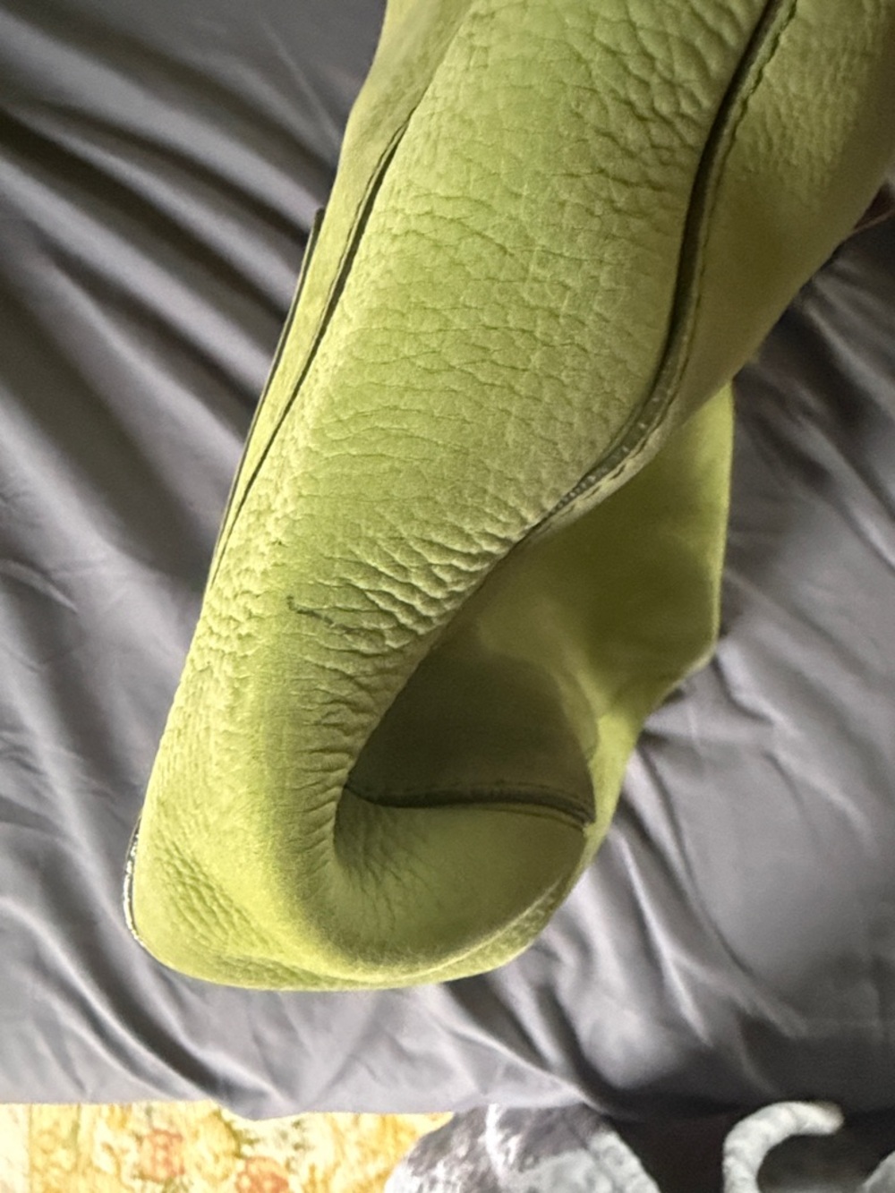 Coach Y2K Vintage Lime Green Nubuck Hobo Shoulder Bag - Picture 8 of 8